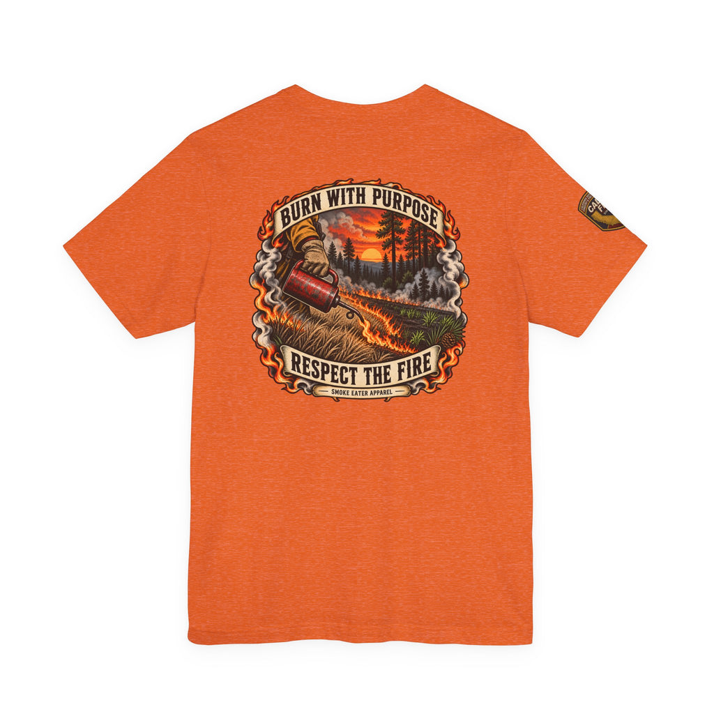 Skull Firefighter Graphic Tee | CAL FIRE Plane, Wildfire Smoke