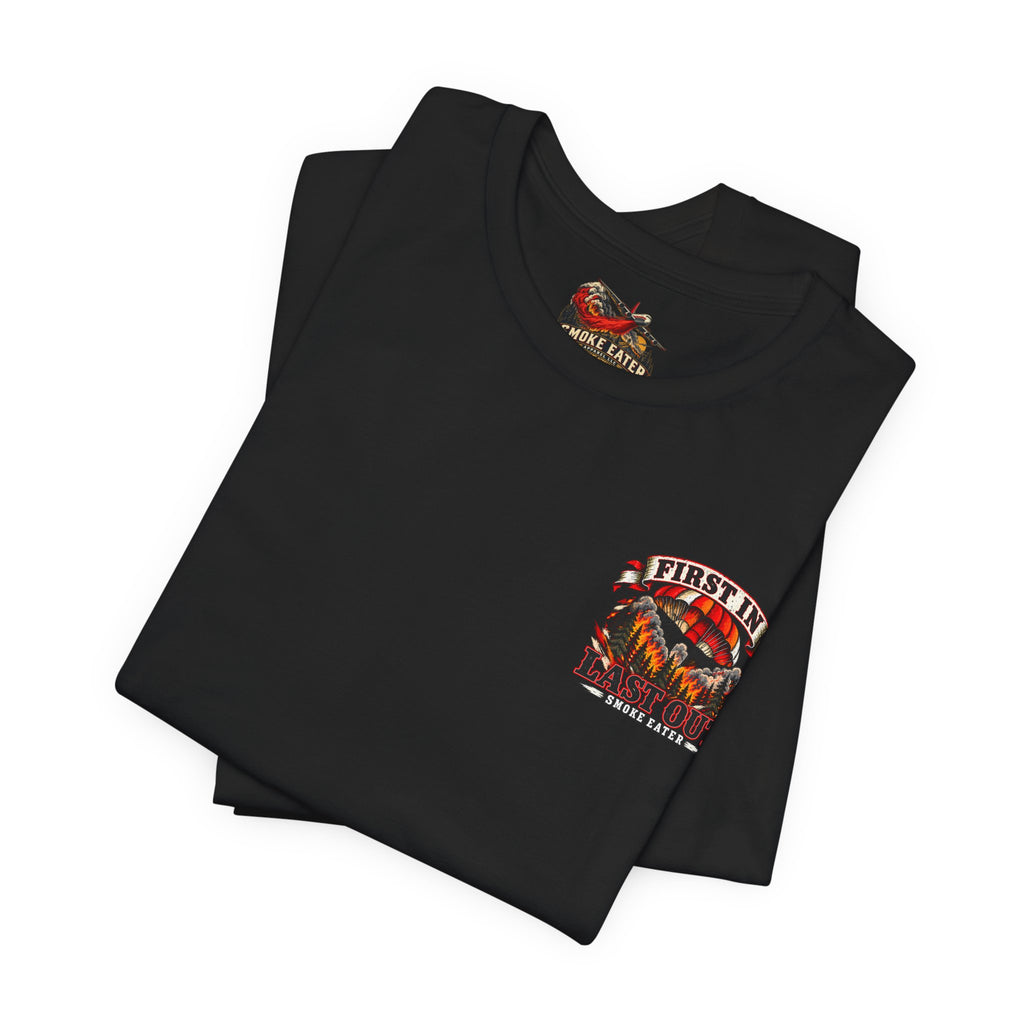 Skull Firefighter Graphic Tee | CAL FIRE Plane, Wildfire Smoke