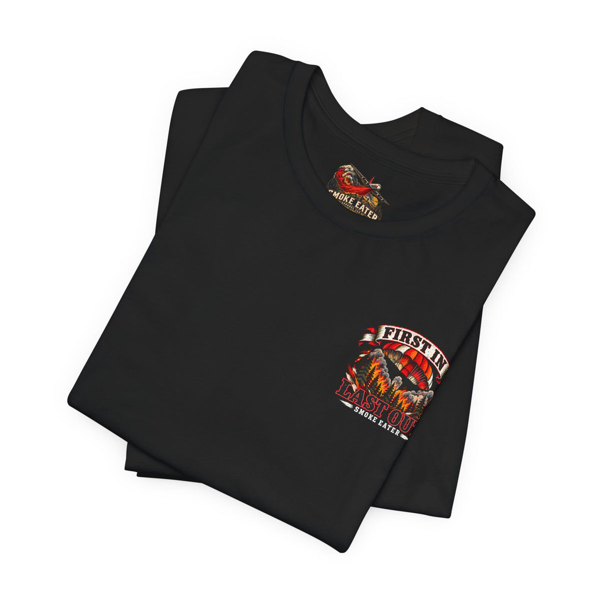 Skull Firefighter Graphic Tee | CAL FIRE Plane, Wildfire Smoke