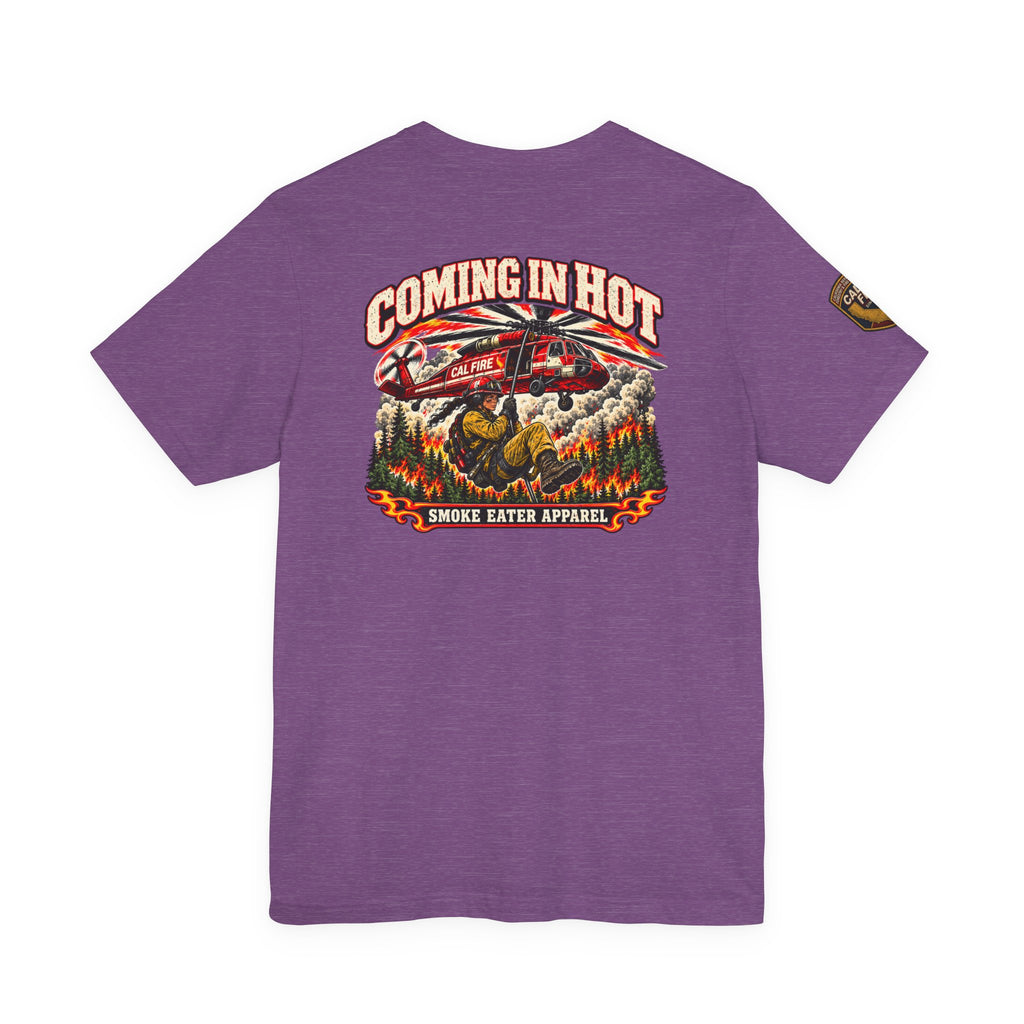 Coming in Hot – Female Helicopter Wildland Firefighter T-Shirt