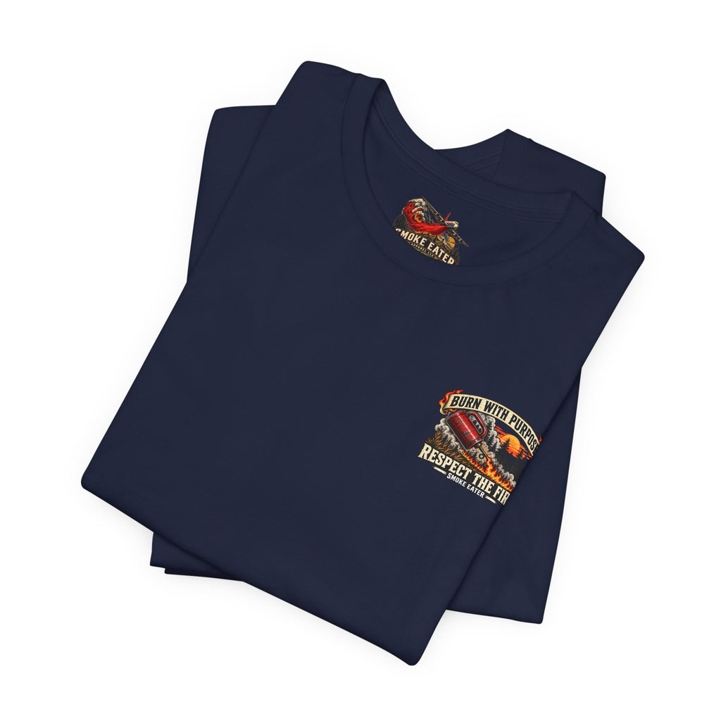 Copy of Skull Firefighter Graphic Tee | CAL FIRE Plane, Wildfire Smoke