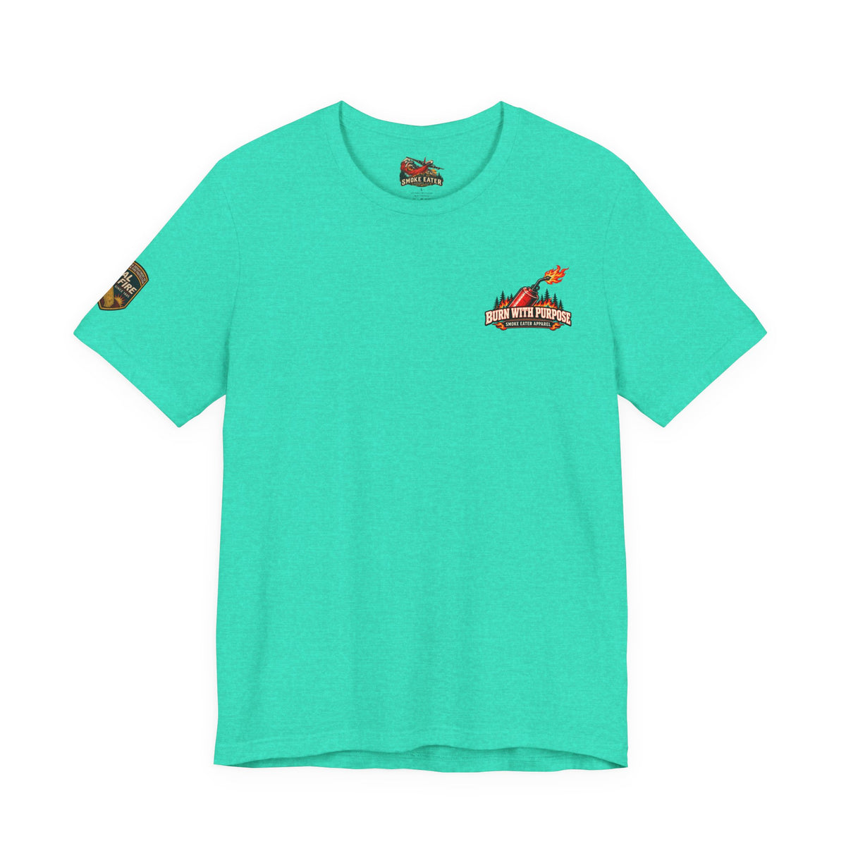 Burn With Purpose – Female Prescribed Burn Firefighter T-Shirt