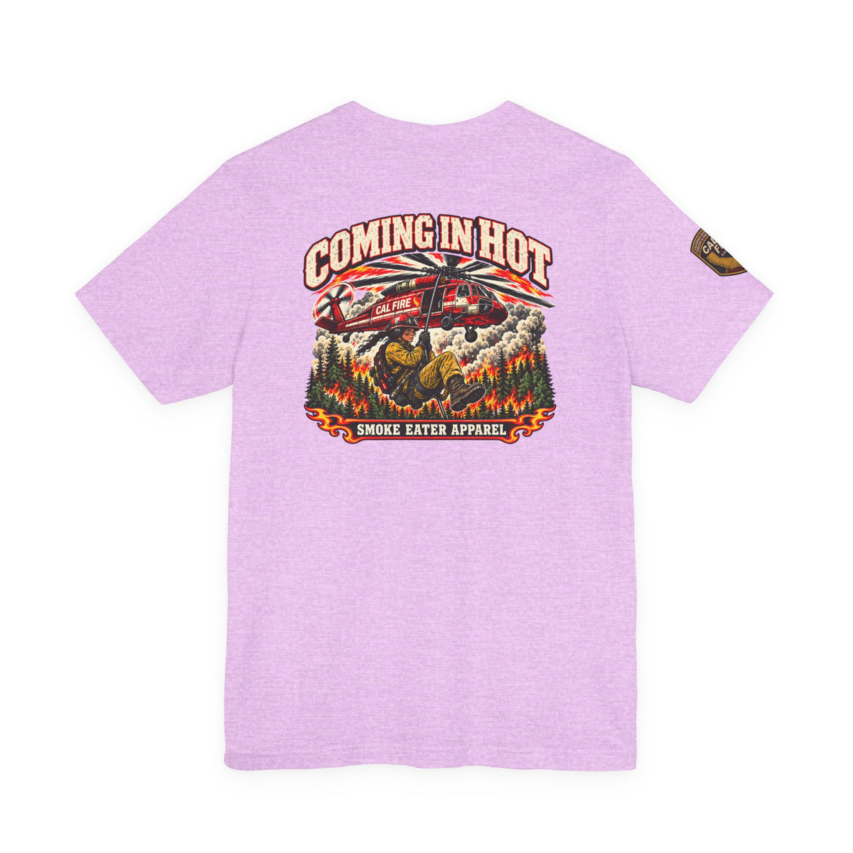 Coming in Hot – Female Helicopter Wildland Firefighter T-Shirt