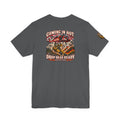 Drop Dead Ready Skeleton Wildland Firefighter Helicopter T-Shirt