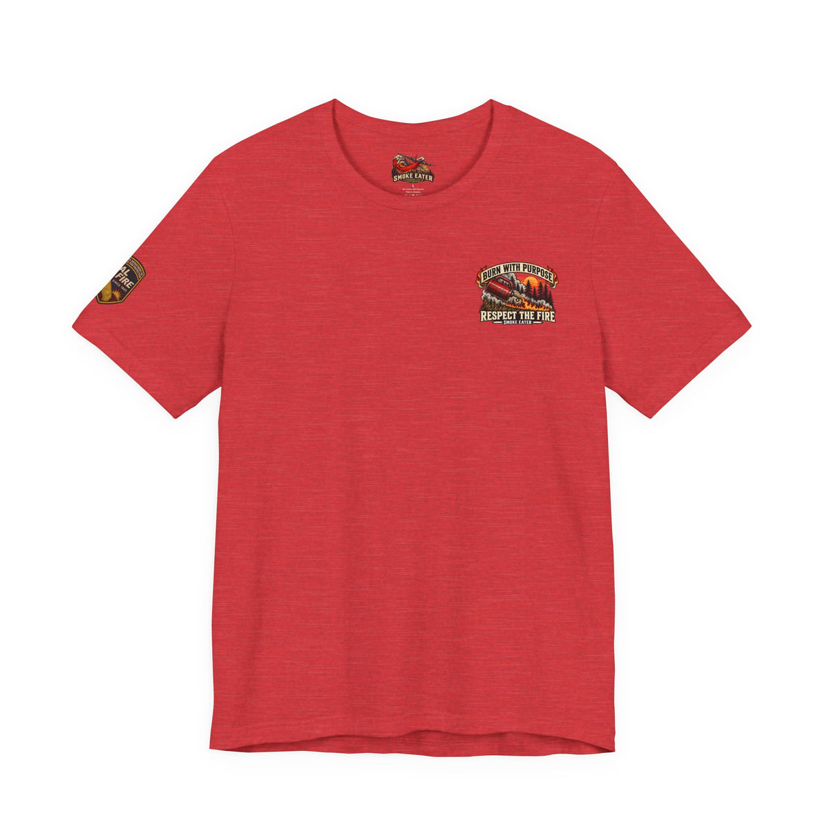 Skull Firefighter Graphic Tee | CAL FIRE Plane, Wildfire Smoke