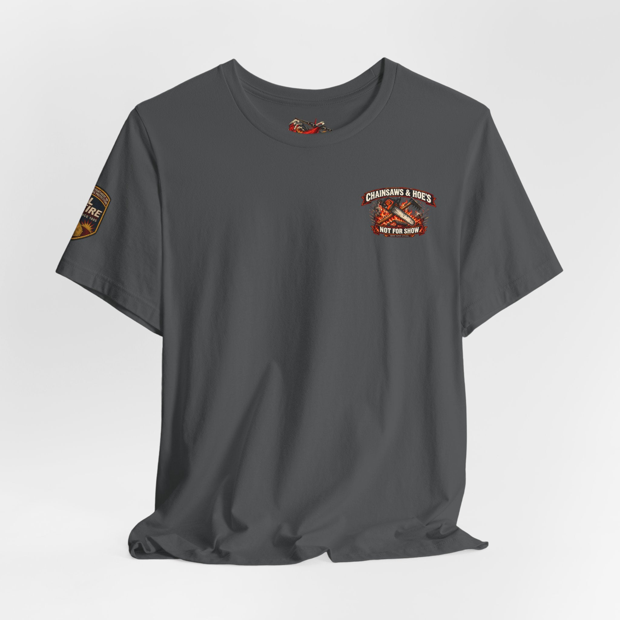 Chainsaws & Hoe’s – Wildland Firefighter Fireline Crew T-Shirt